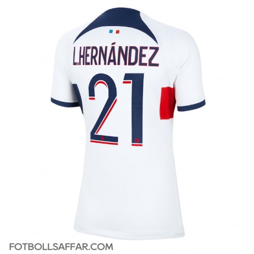 Paris Saint-Germain Lucas Hernandez #21 Bortatröja Dam 2023-24 Kortärmad